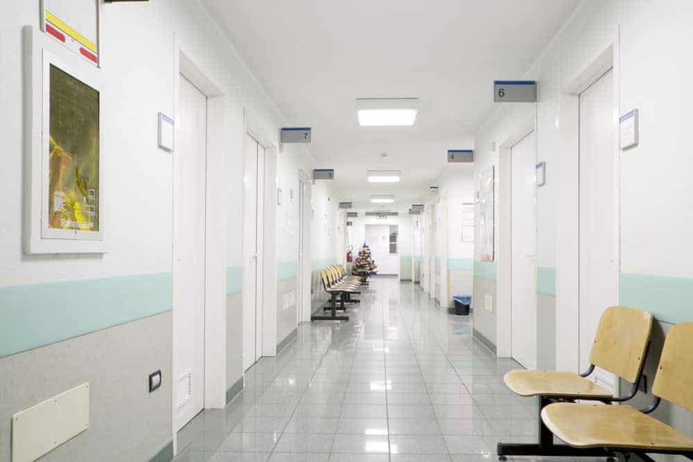 empty hospital hallway