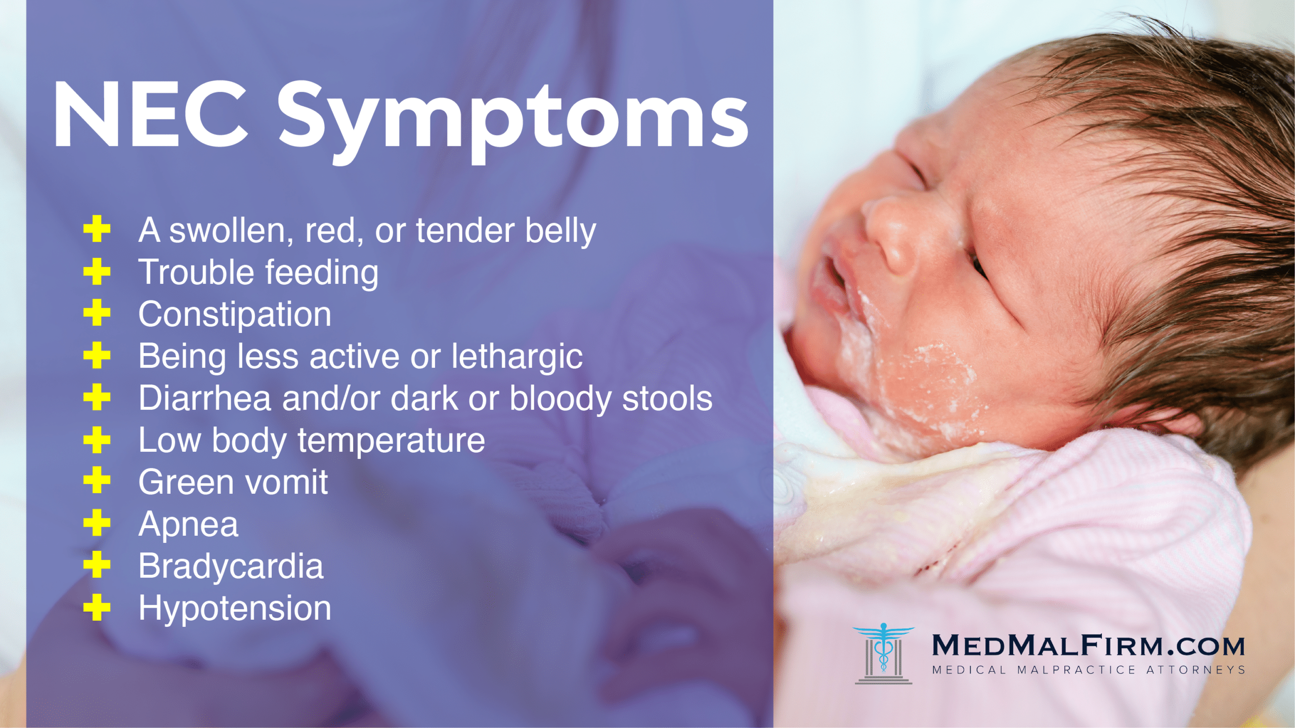 NEC symptoms