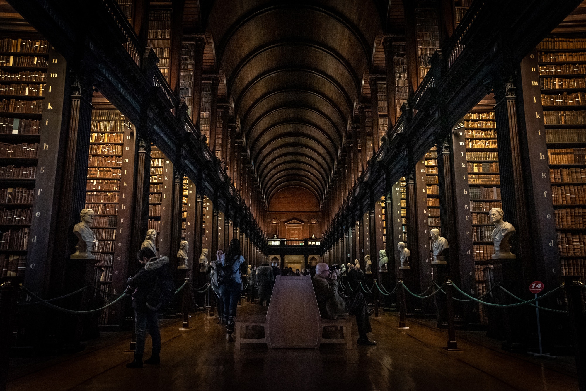 The Long Room in the Trinity College Library